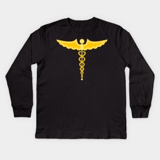 Caduceus Staff of Hermes Kids Long Sleeve T-Shirt